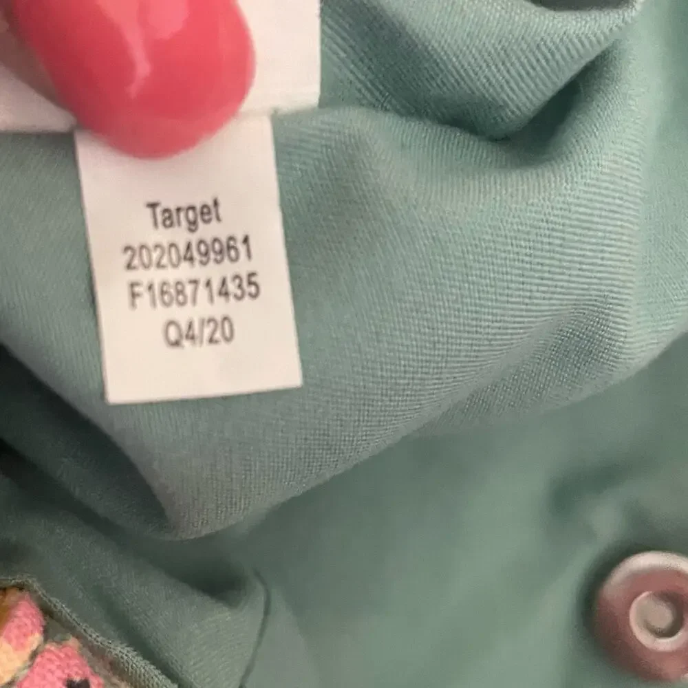 Target‎ Girls Hobo Bag Pastel Floral Print Ruffle Cloth Snap Closure Cottage Y2K